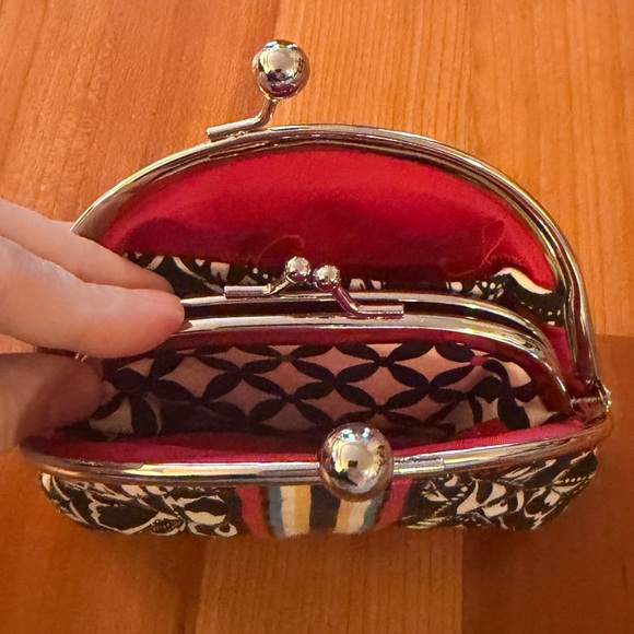Vera Bradley Barcelona double kisslock coin purse - Picture 2 of 3